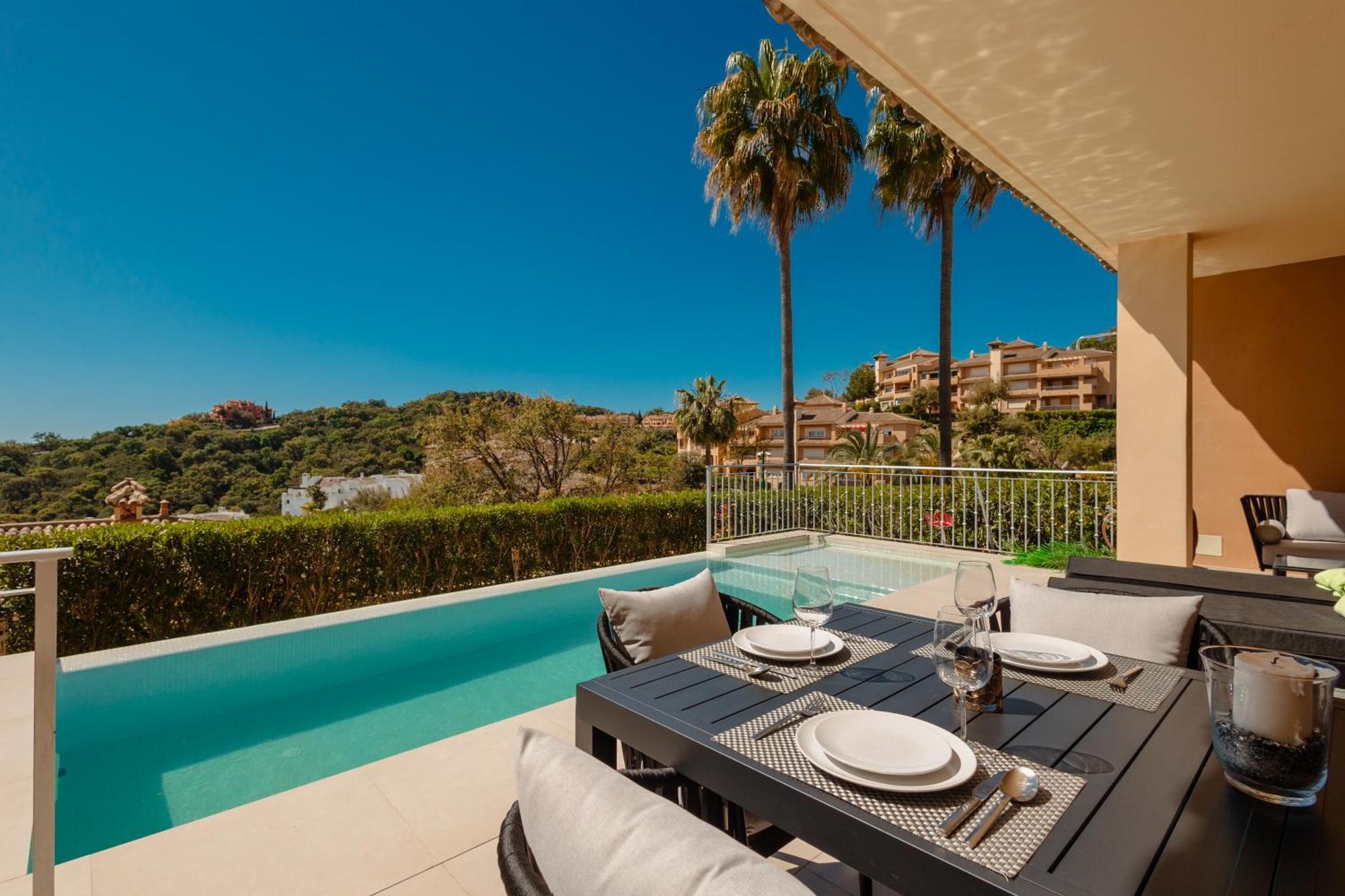 Apartamento Private Heatable Infinity Pool With Sea Views In La Mairena, Marbella Sitio de Calahonda Exterior foto